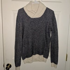 H&M Blue and Cream Cardigan
